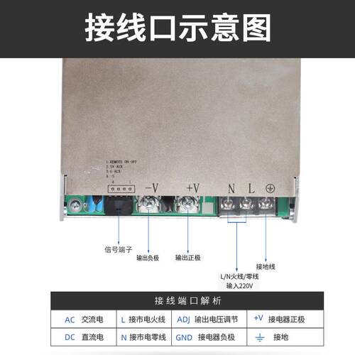 直超薄型电源100、流20000、300W大0功RKI率带PFC功能电源灯箱电