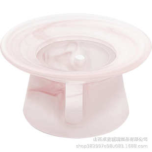 水墨琉璃温茶器蜡烛保温煮茶炉加热水晶底座防烫暖茶炉家用泡茶器