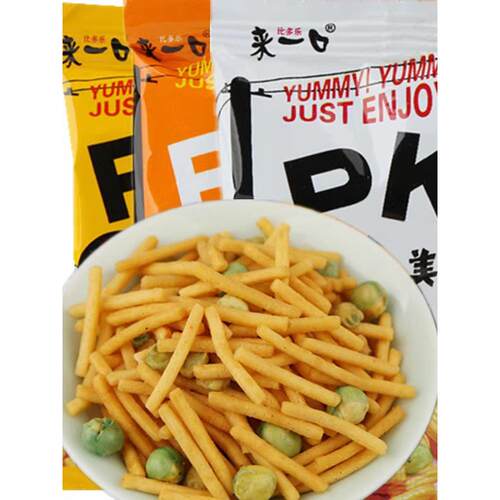 来一口PK脆5斤整箱散装泰国酱鸡味独立小包装休闲干吃点心面零食