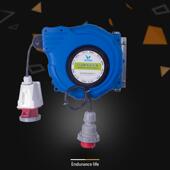 沃森自BY 10动伸收缩多芯电缆工业管器6789芯线电鼓卷卷轴航空插