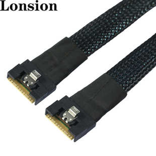 SlimSAS 8654 4.0全包防斜插插服务器高速连接线 SFF