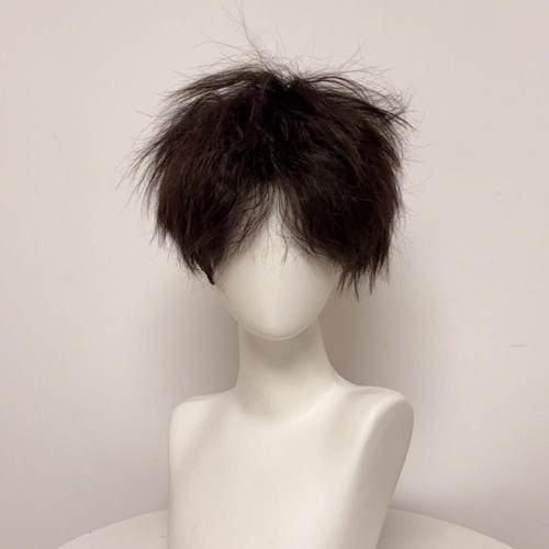 假发男短发韩式时尚帅气微分碎盖男款蓬松自然夏季新款彷真全头套