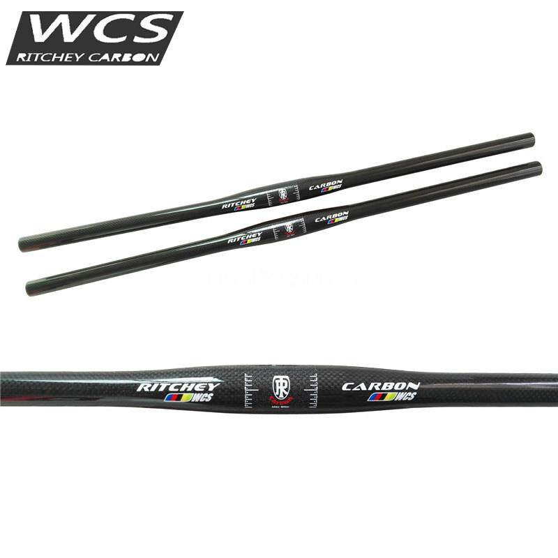 特别优惠Wcs碳纤维车把山地折叠自行车防风直车把31.8手柄25.4水
