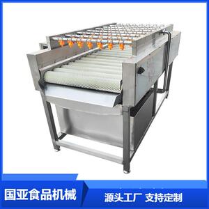 莲藕山药清洗机萝卜平行式毛辊清洗机喷淋毛辊大枣清洗机