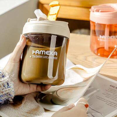 网大肚杯夏季 红创意iLM1024你ns风吸管杯 可爱迷女生塑水料杯礼