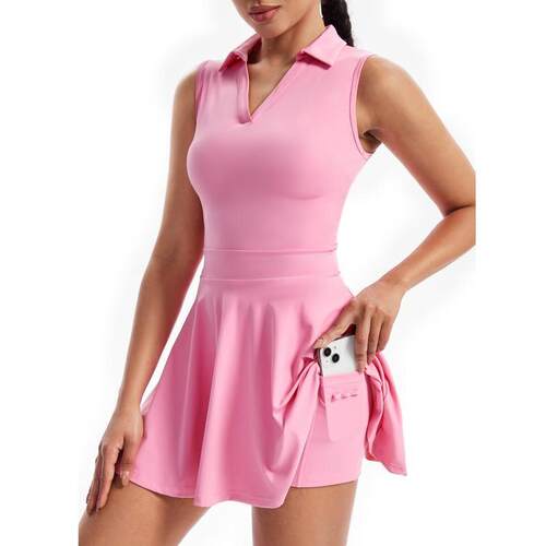 T 61226 Tennis Dress with Collar 网球连衣裙