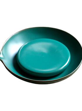 复古壶承干泡台养壶垫茶承壶托紫砂盘储蓄水日式粗陶汝窑茶具配件