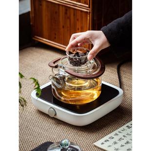 耐高温加厚玻璃煮茶壶大容量烧水壶蒸煮茶器家用煮水壶电新品