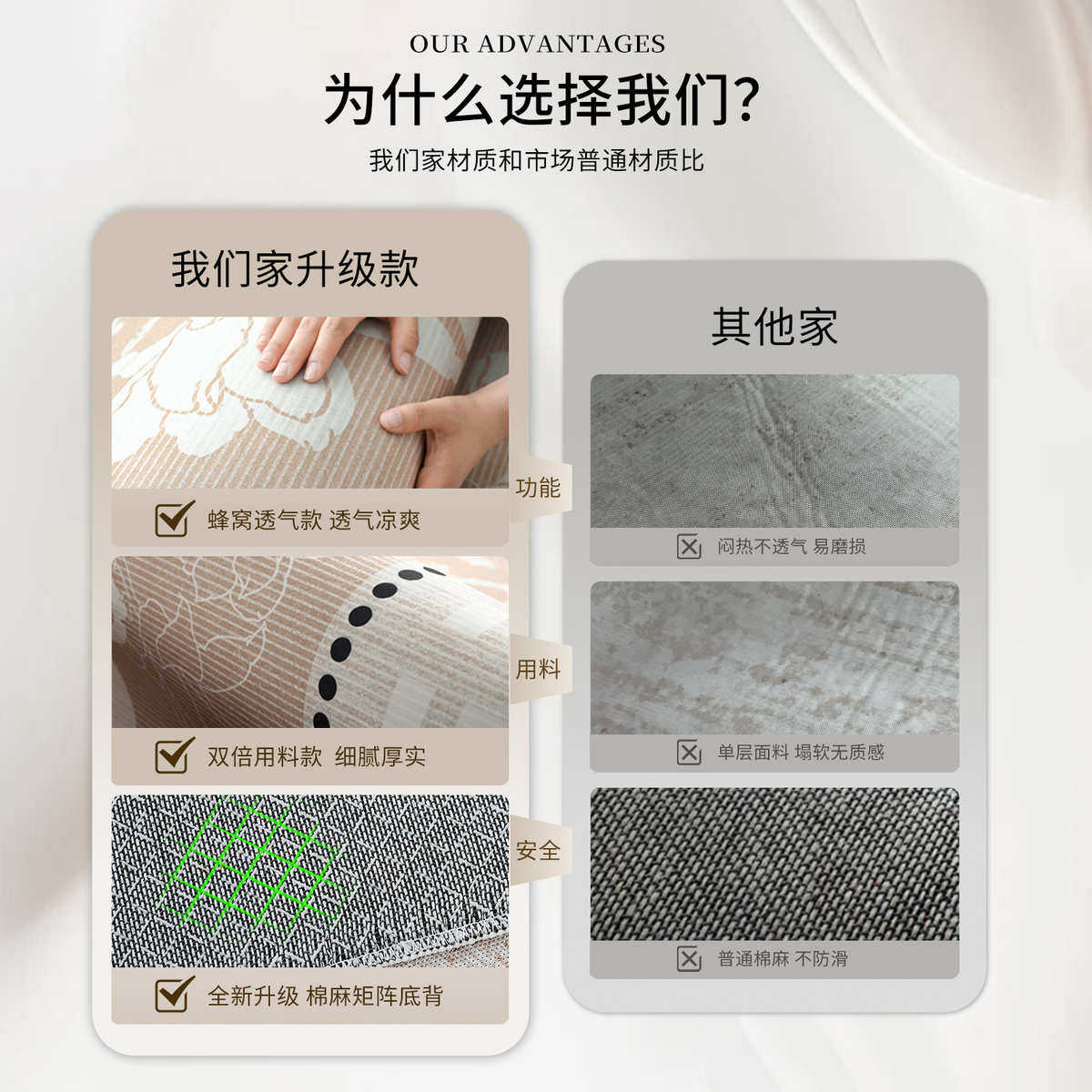 冰丝凉席地垫客厅耐脏易打理免洗2025新款榻榻米地垫茶几卧室地毯,居家布艺,地毯,淘宝优惠券,粉丝福利购,淘宝优惠卷