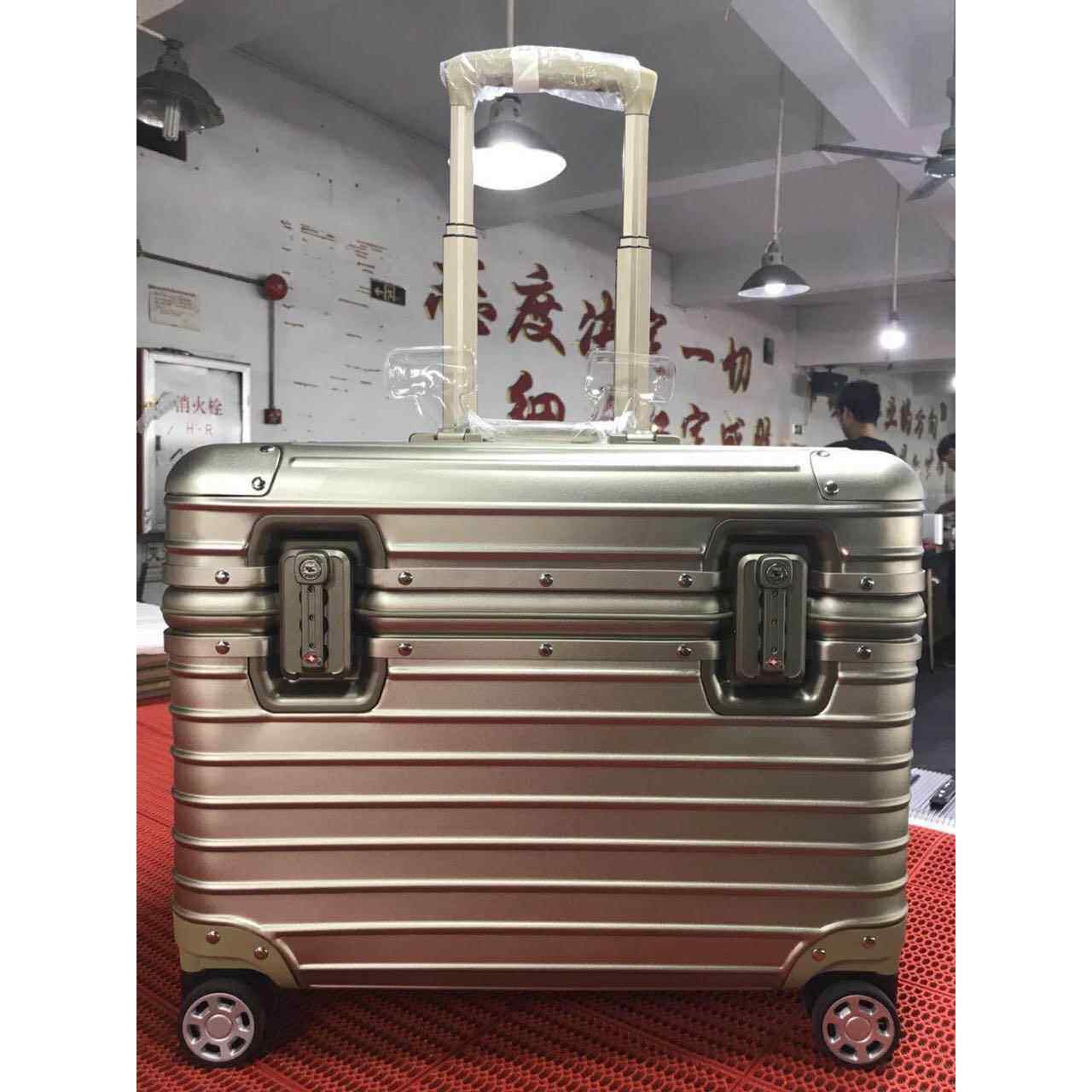 正品全铝镁合金金属摄影手车推行李箱李行登机上箱开口和卧式23.0