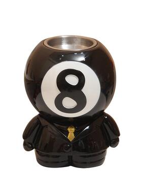 台球厅烟灰缸带盖个性桌球会所多功能带盖台球馆室黑八防飞灰烟缸