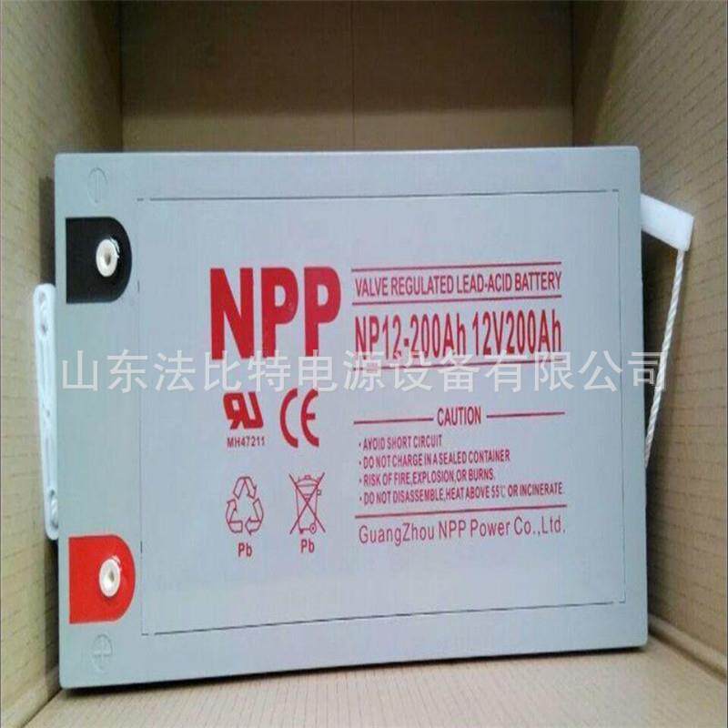 NPP胶体蓄电池NP12-200太阳能发电12V200Ah耐普蓄电池NP12-200