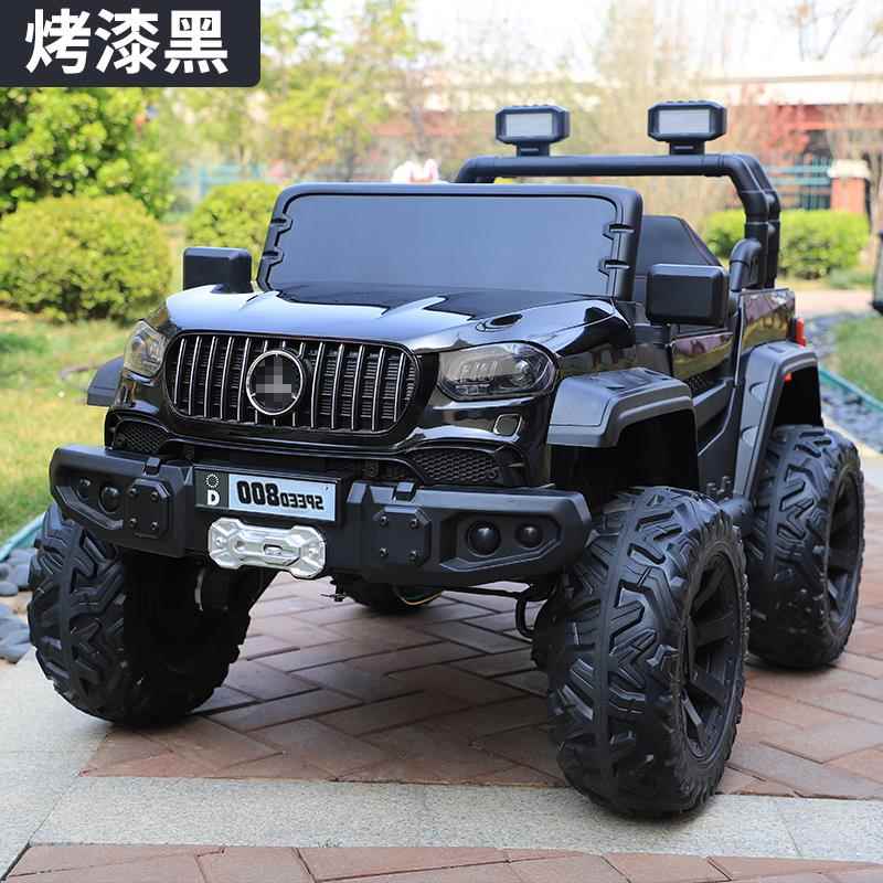 高档人儿童电动玩车具汽车四轮汽车可遥可控童小孩宝宝越野车双坐