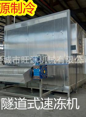 厂家供货 鱼丸虾丸火锅丸速冻机隧道式压缩机速冻柜 冷冻设备