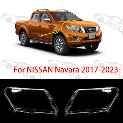纳瓦拉前大灯罩NAVARA201720182019-2023大灯透明面罩PC灯壳