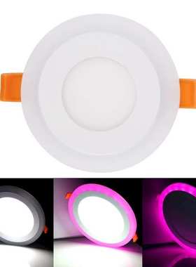 Round/Square Dimmable RGB LED Downlight + Remote Control 6w/