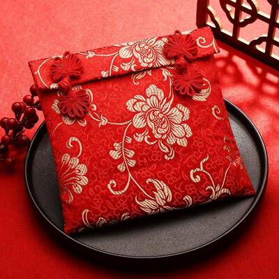 2022新款布艺红包超大2万6万10万元大红包高档改口订婚结婚红包袋