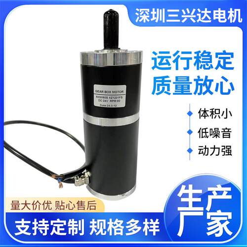 自动化机器人仪器设备微型直流行星减速电机60RX60-63-24V36V230R