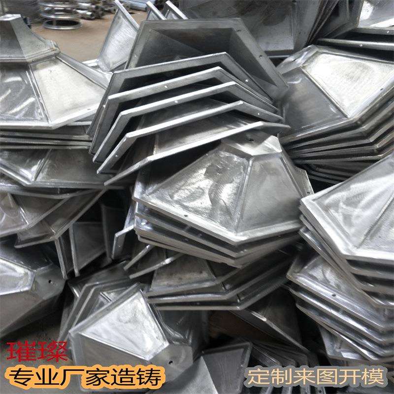 罗马柱广告标识牌铸铁铸铝底座 柱头 灯具底座 灯具