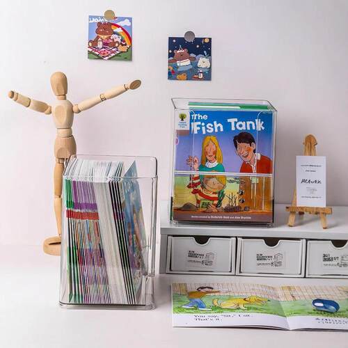 Manufacturer of Transparent Children's Book Storage Box, Des