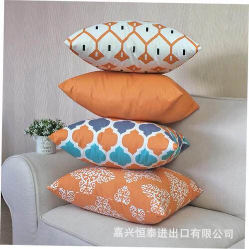 cushion cover pillow case cussion case 几何图形简约枕头枕套