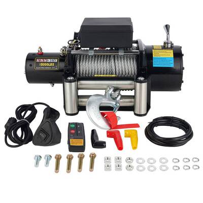 厂家直销12v/24v15000磅卡车绞盘