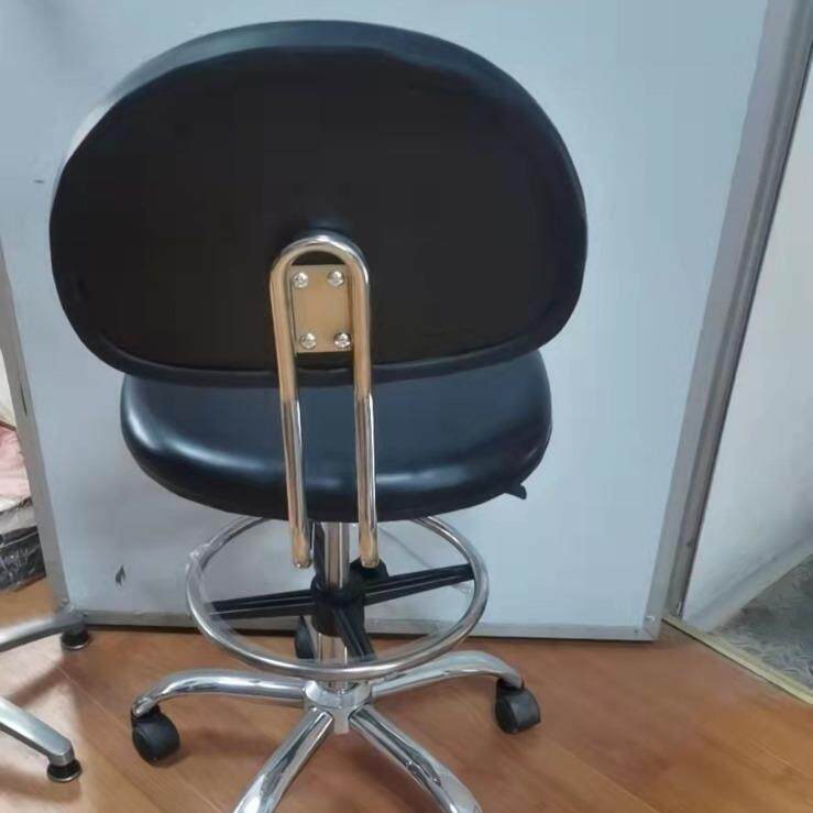 P50-68U防静电革椅子验室升降靠背椅发泡车间转工皮作椅凳旋子办