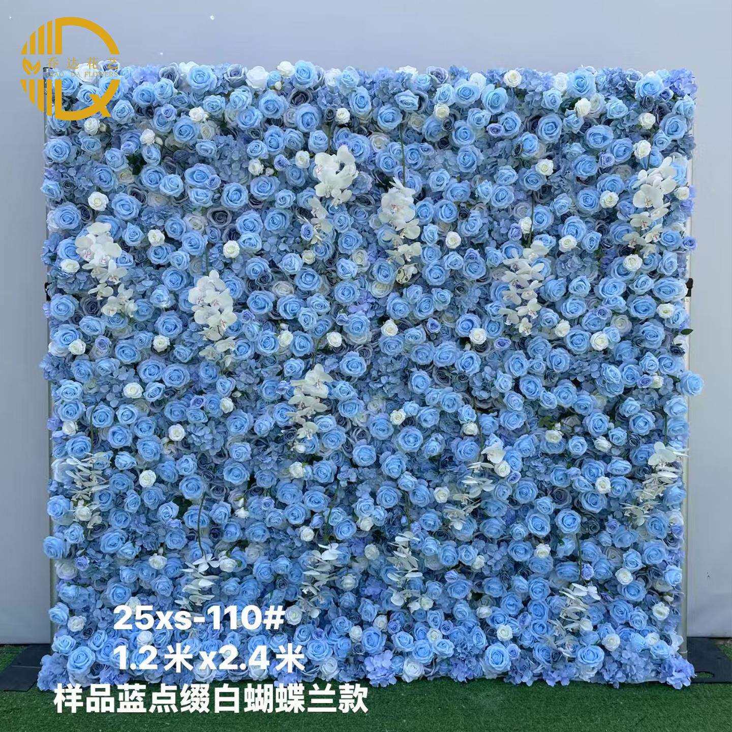 网红花墙 仿真花玫瑰瀑布花墙假花装饰场景布置引流打卡拍照