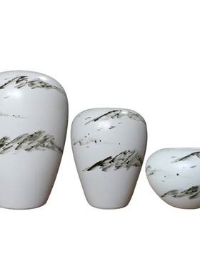 陶瓷落地大口花瓶景德镇陶瓷花瓶瓷器花插手绘箭筒卷轴缸书字画缸