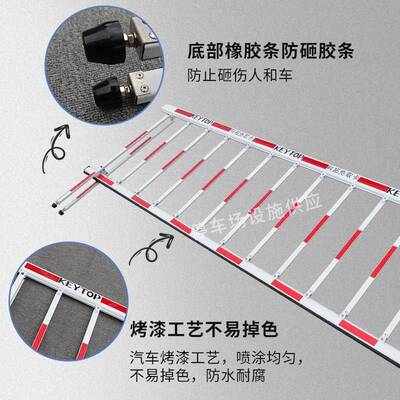 杆停车场科栅栏栅栏机杆停车场阻车加栏社区WOB门卫拓升降杆子铝