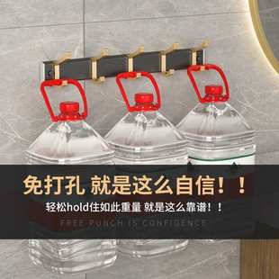 门后浴室挂钩免打孔轻奢毛巾衣服挂衣钩置物架太空铝墙壁排钩一排