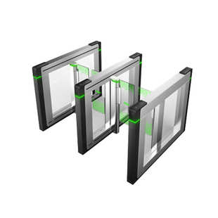 高端智能速通门304不锈钢立式摆闸办公楼访客预约系统门禁一进一