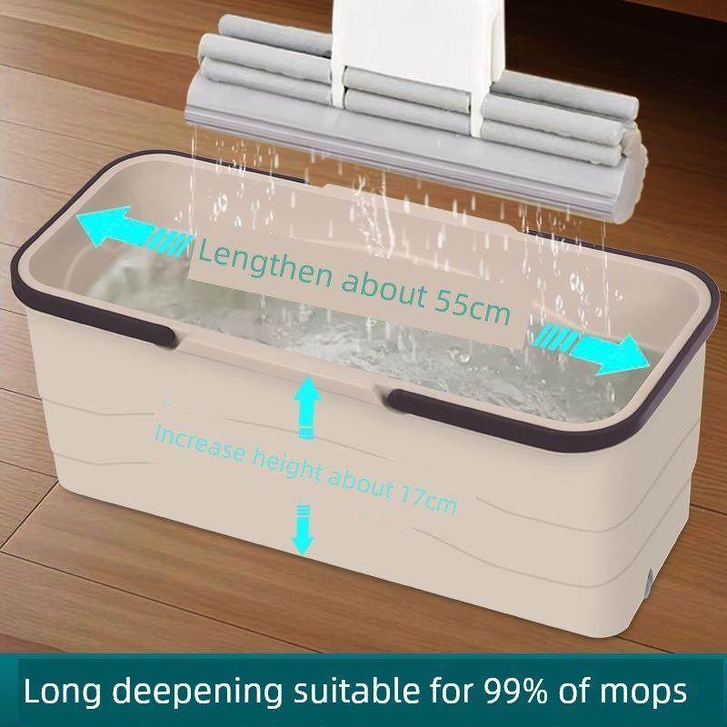 拖把桶拖地拖布桶家用挤水专用长方形单独脱水墩布洗地拖把平板池