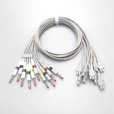 兼容邦健GE马葵MAC500/800/1100/1200/1200ST分体十导心电导联线