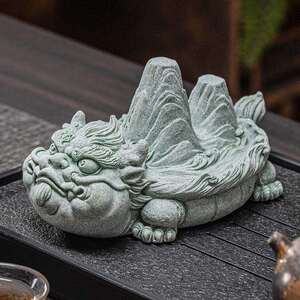 青砂石朕的江山创意茶玩摆件盆景鱼缸装饰品茶室客厅桌面茶宠摆设