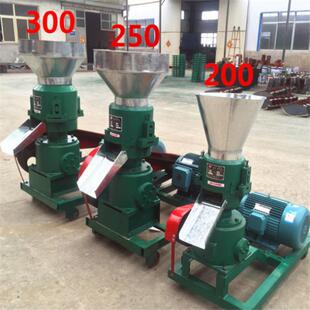 柴油机FOA饲料机颗粒粒机干两用玉湿米草料造机电直连式 平模压粒