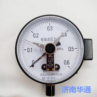 150青岛冠杰电接点压力表10VA上下限控制压力开关控制器水表