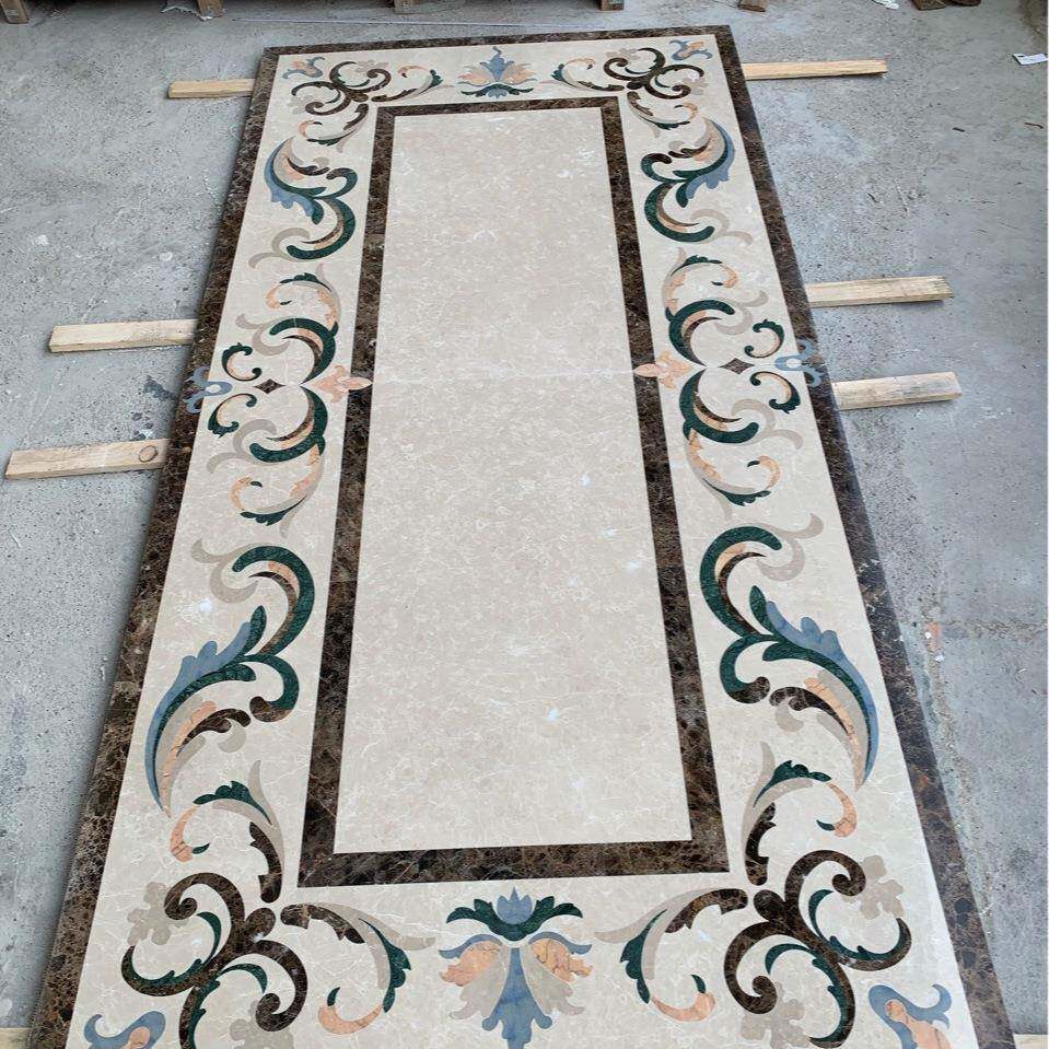 天然大理石拼图复古花砖艺术砖地砖石材马赛克瓷砖marbletile