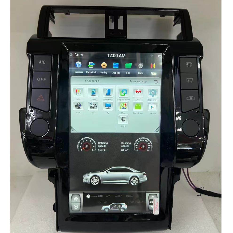 13.6寸适用2010款丰田普拉多霸道安卓导航一体机八核内置Carplay