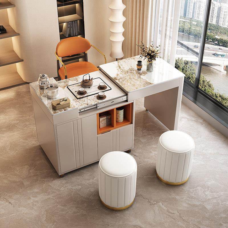 阳台茶桌椅小茶台可移动伸缩多功能茶车客厅家用小户型岩板泡茶桌,住宅家具,茶几,淘宝优惠券,粉丝福利购,淘宝优惠卷