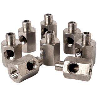 新款 2分三通304不锈钢压力表三通排气阀水塔压力罐过滤器通用1