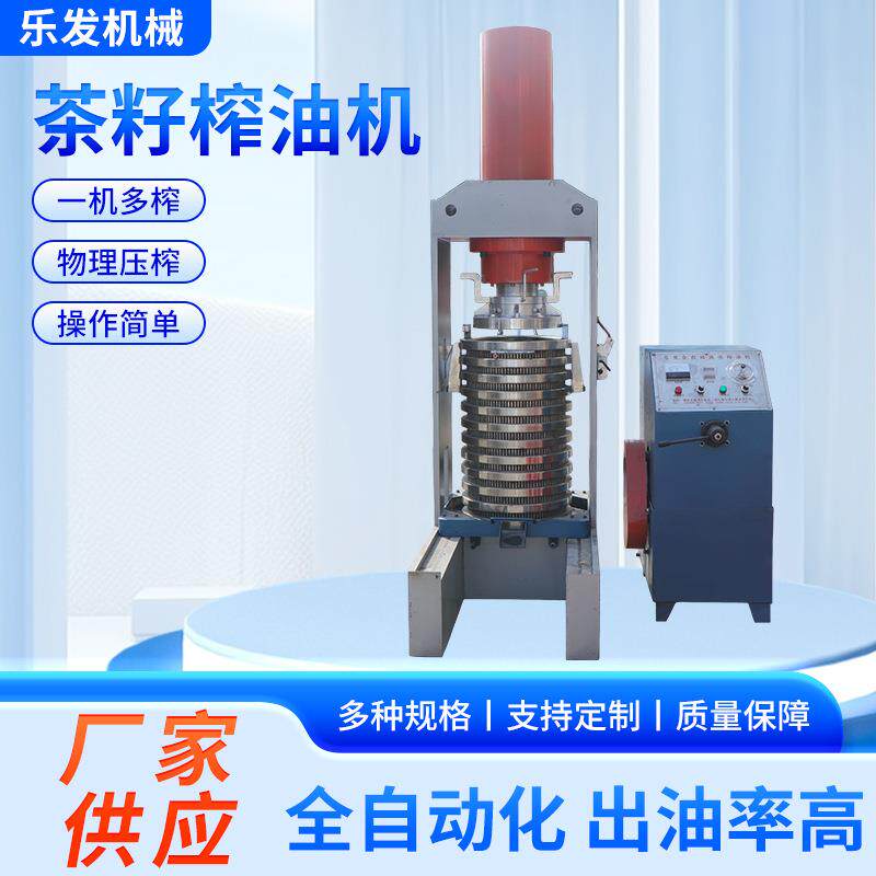 厂家乐发大型条排液压榨油机榨油坊茶籽榨油机商用立式液压榨油机
