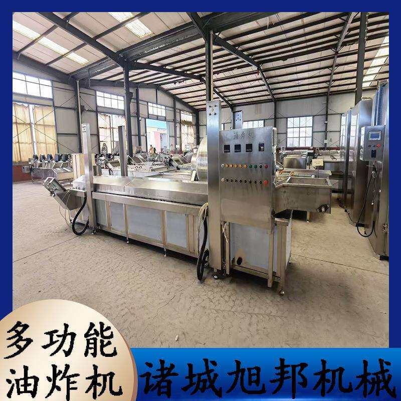 全自动油炸机 蔬菜干油炸流水线 电加热麻花脆皮核桃连续油炸设备