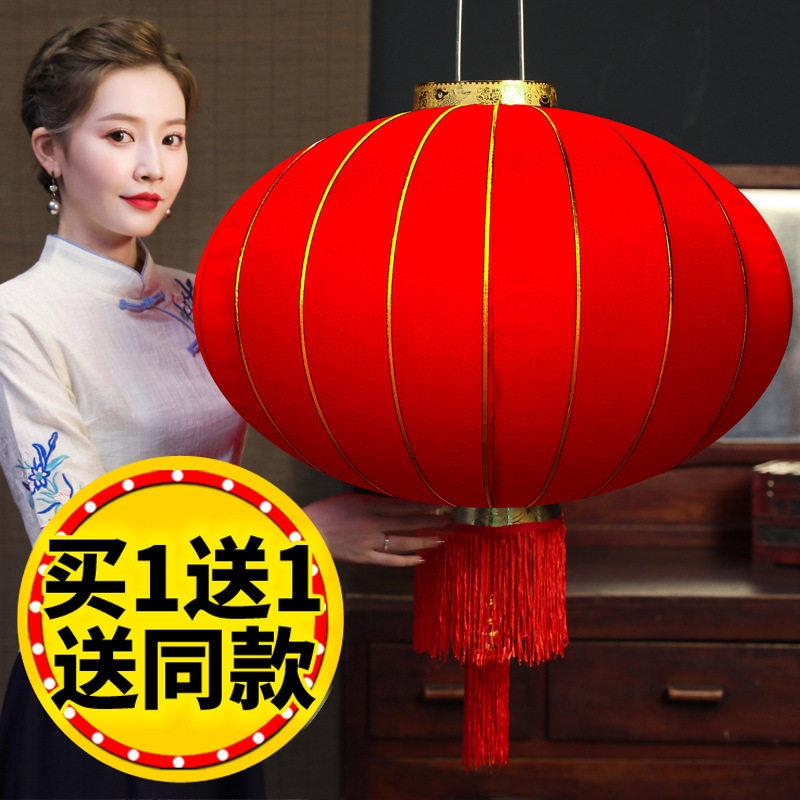 大红灯笼节日广告灯笼印字宫灯绒布户外防水防晒灯笼物业酒店装饰