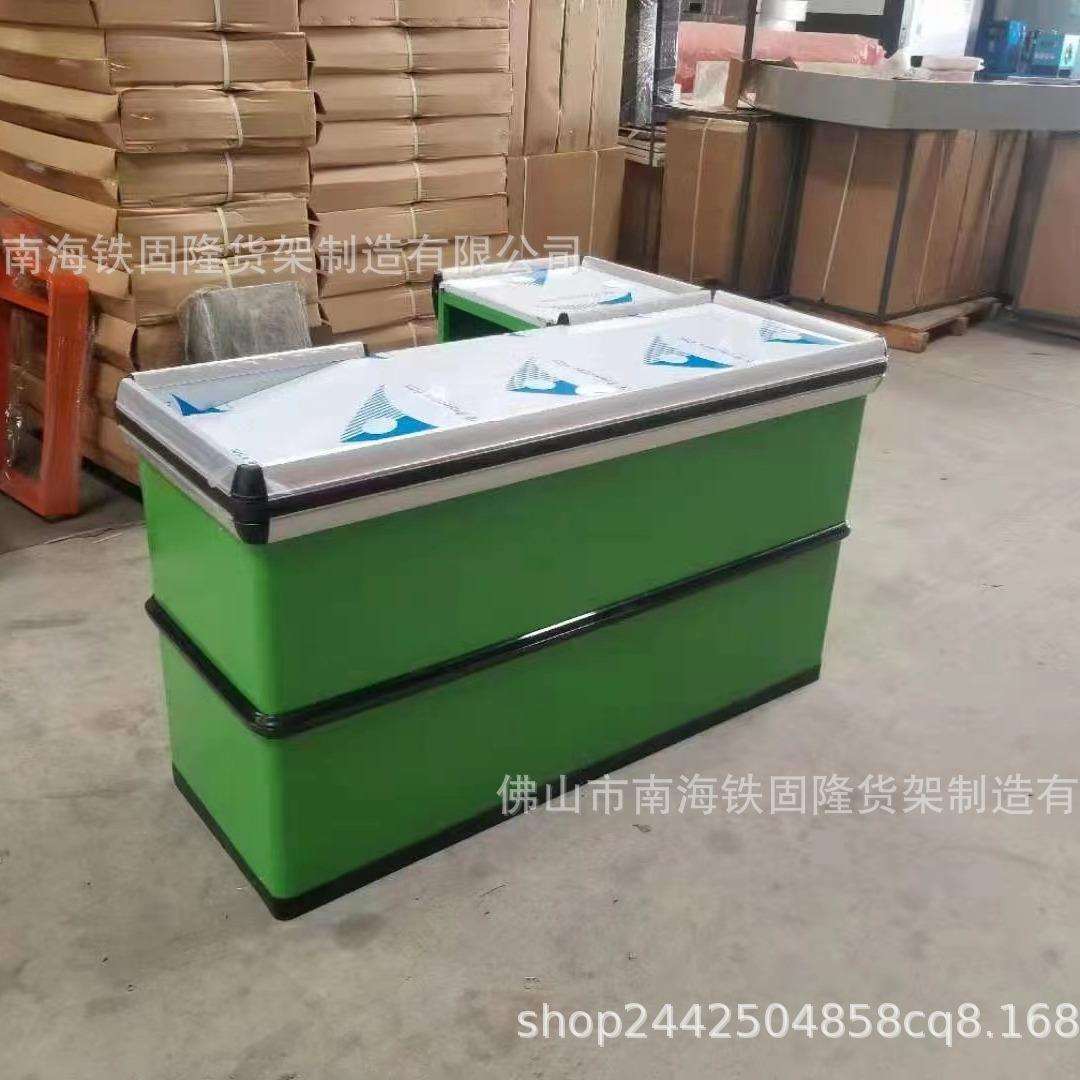 多功能超市收银台铁质便利店收银台转角收银台不锈钢收银台