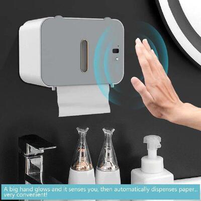 Wall Mount Tissue Storage Box Waterproof Smart Sensor Paper