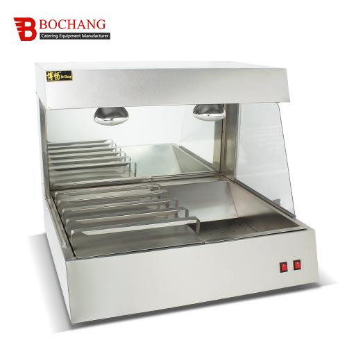 立式薯条工作站VF-8加厚不锈钢陈列薯条保温工作站薯条操作台