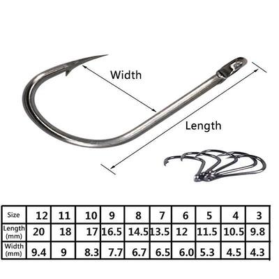 400PCS Fishing Hooks Set PremiumHigh Carbon Steel Barbed Fis