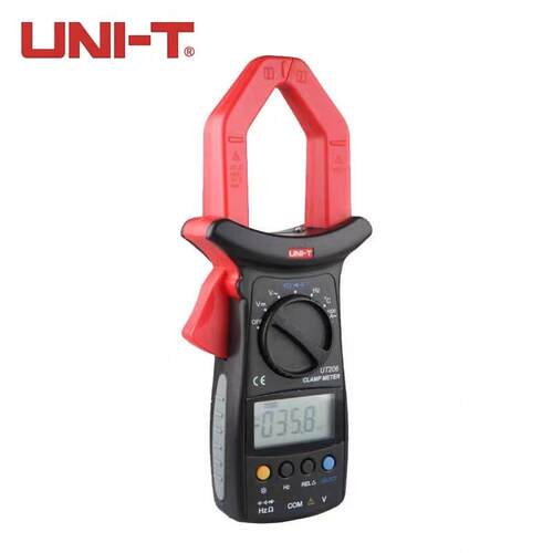 UT205/206/207数字钳形表电流电阻万用表1000A真有效值数字钳形表