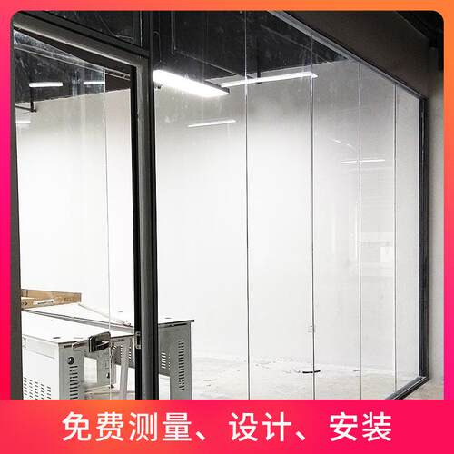 办公室隔断写字楼银行4S店钢化玻璃隔墙内置双玻百叶铝合金隔断墙